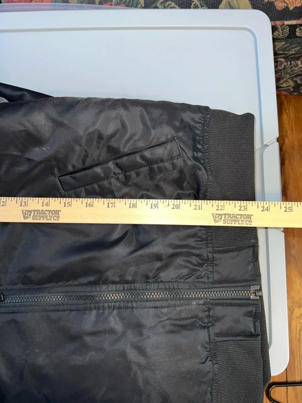 Converse Kids Black Puffer Jacket with Orange & Blue 'C' Patch L
